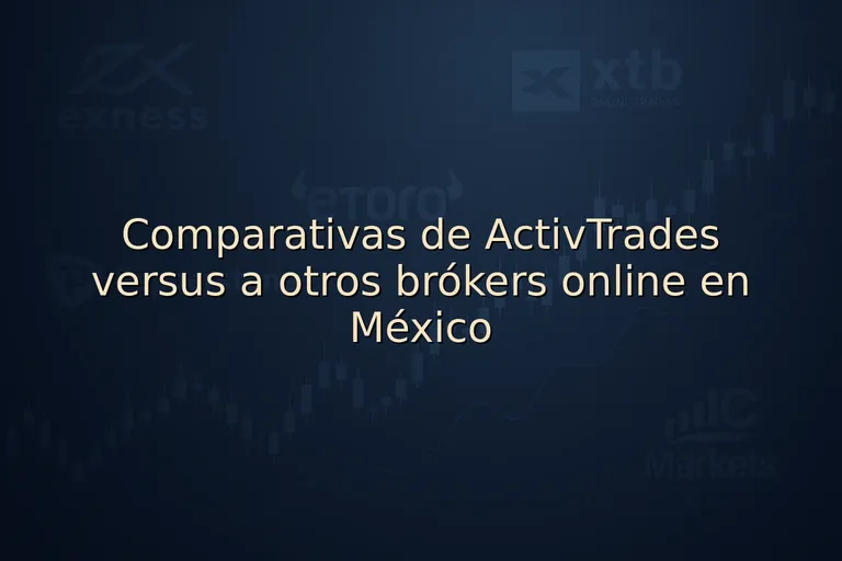 Comparativas de ActivTrades versus a otros brókers online en México