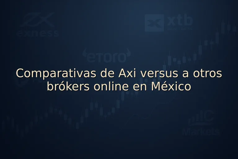 Comparativas de Axi versus a otros brókers online en México