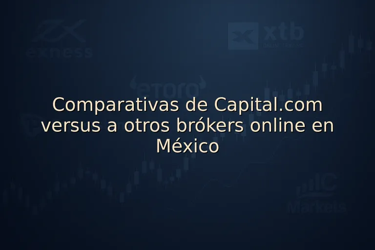 Comparativas de Capital.com versus a otros brókers online en México