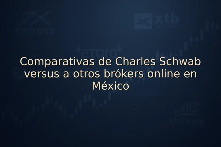 Comparativas de Charles Schwab versus a otros brókers online en México