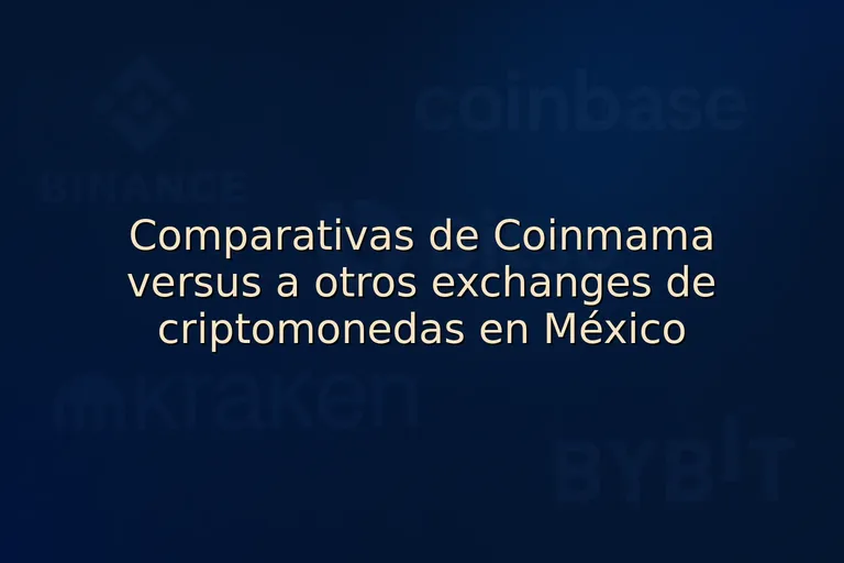 Comparativas de Coinmama versus a otros exchanges de criptomonedas en México