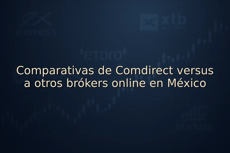 Comparativas de Comdirect versus a otros brókers online en México