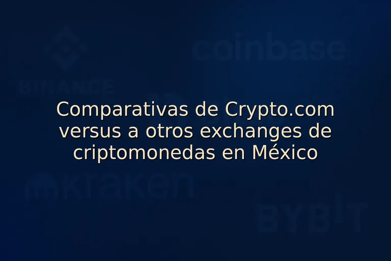 Comparativas de Crypto.com versus a otros exchanges de criptomonedas en México