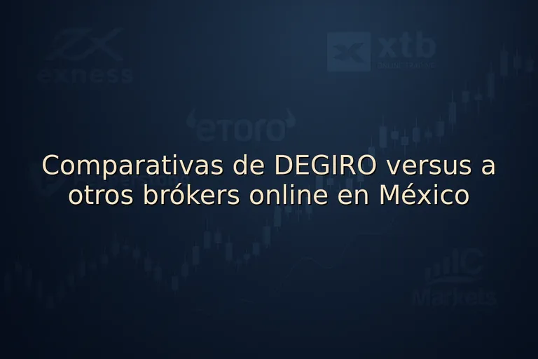 Comparativas de DEGIRO versus a otros brókers online en México