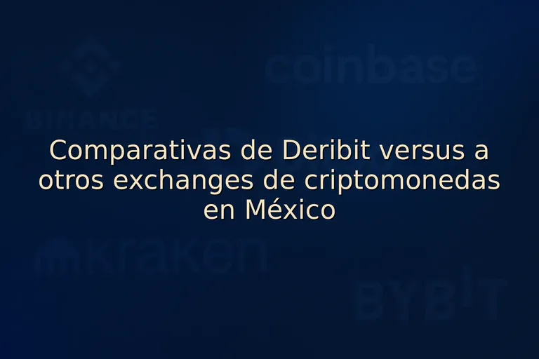 Comparativas de Deribit versus a otros exchanges de criptomonedas en México