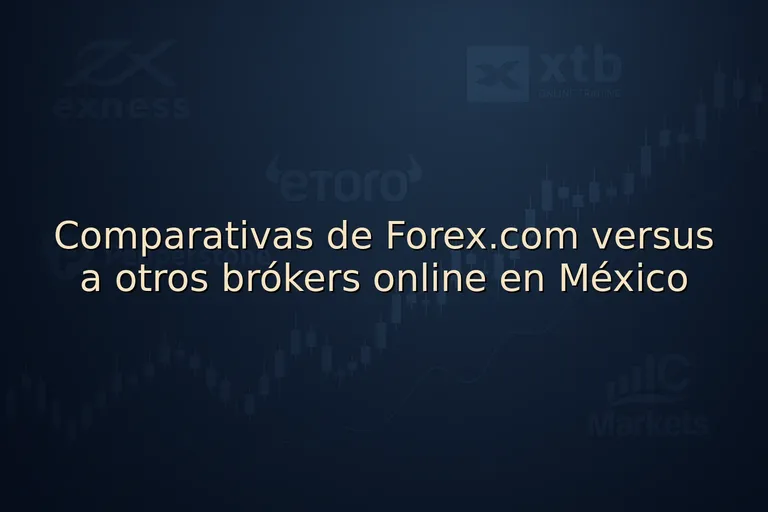 Comparativas de Forex.com versus a otros brókers online en México