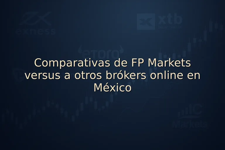 Comparativas de FP Markets versus a otros brókers online en México