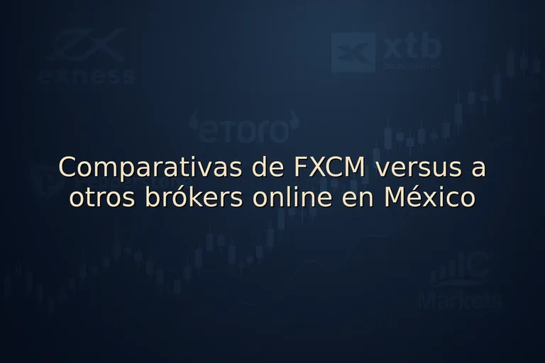 Comparativas de FXCM versus a otros brókers online en México