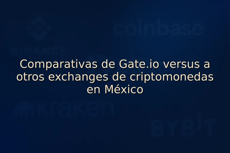 Comparativas de Gate.io versus a otros exchanges de criptomonedas en México
