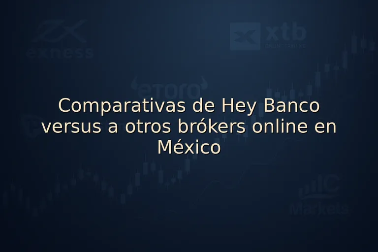 Comparativas de Hey Banco versus a otros brókers online en México