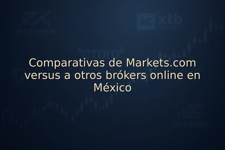 Comparativas de Markets.com versus a otros brókers online en México