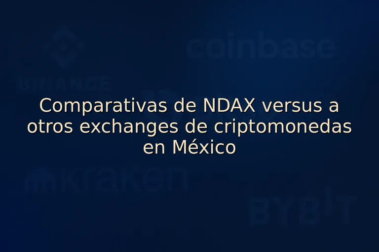 Comparativas de NDAX versus a otros exchanges de criptomonedas en México