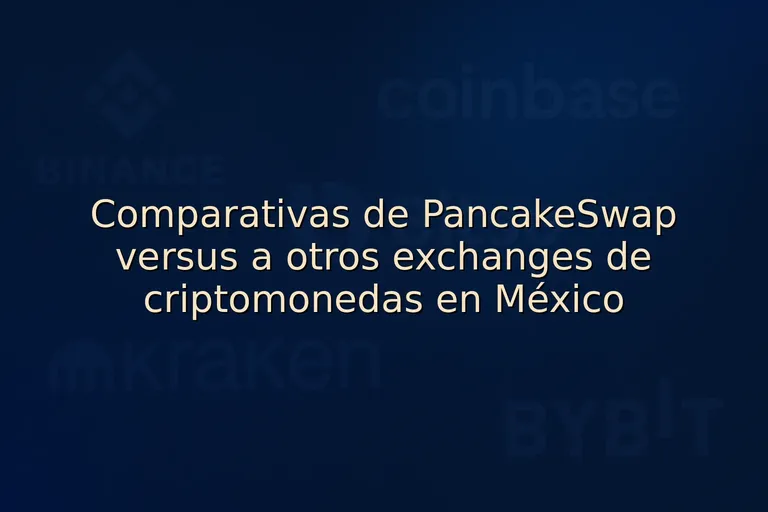 Comparativas de PancakeSwap versus a otros exchanges de criptomonedas en México