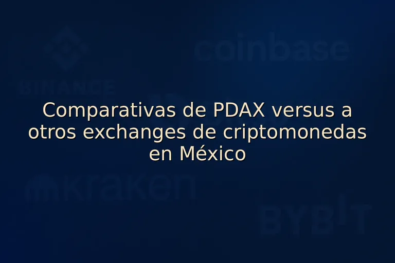 Comparativas de PDAX versus a otros exchanges de criptomonedas en México