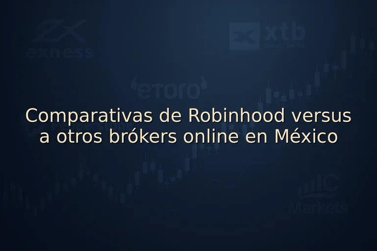 Comparativas de Robinhood versus a otros brókers online en México