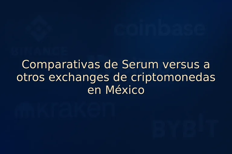 Comparativas de Serum versus a otros exchanges de criptomonedas en México