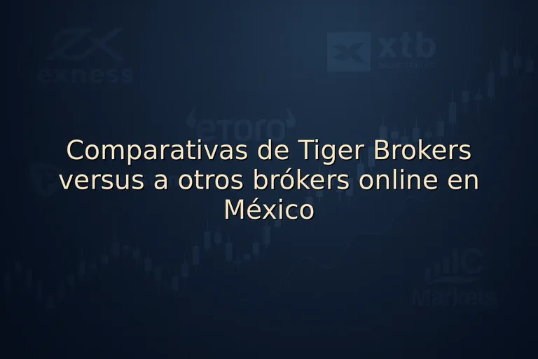 Comparativas de Tiger Brokers versus a otros brókers online en México