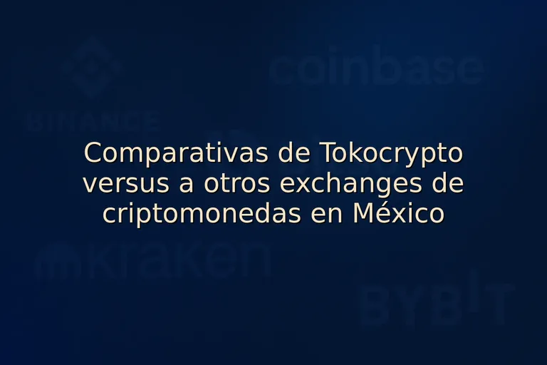 Comparativas de Tokocrypto versus a otros exchanges de criptomonedas en México