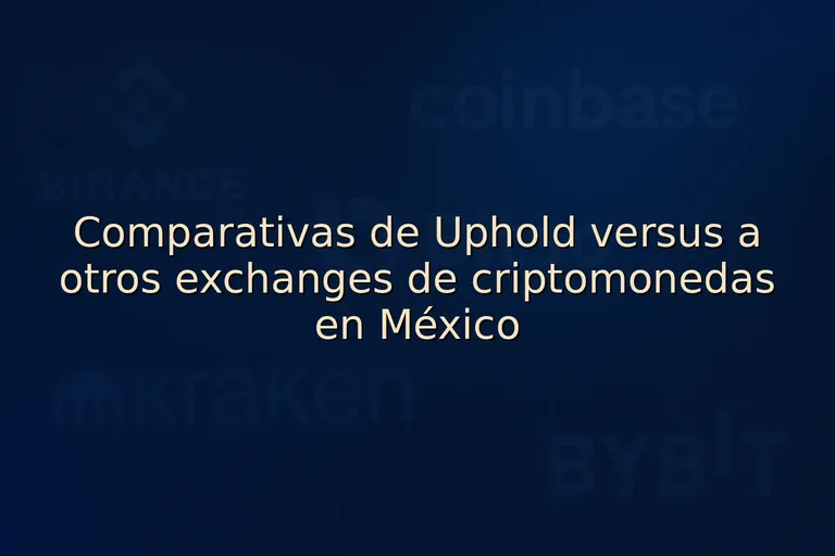 Comparativas de Uphold versus a otros exchanges de criptomonedas en México