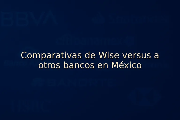 Comparativas de Wise versus a otros bancos en México