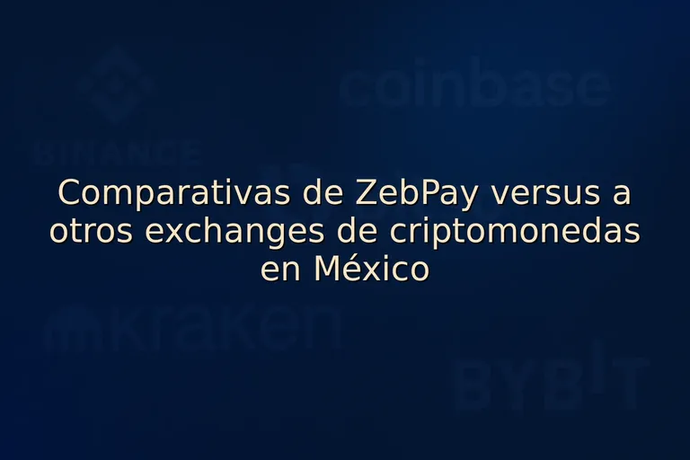 Comparativas de ZebPay versus a otros exchanges de criptomonedas en México